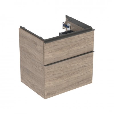 Geberit iCon szafka podumywalkowa 59,2 cm 2 szuflady wisząca orzech hickory 502.303.JR.1