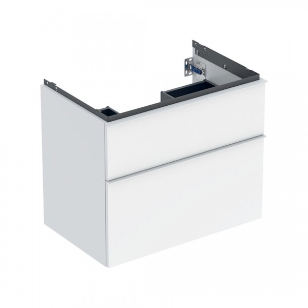 Geberit iCon szafka podumywalkowa 74 cm 2 szuflady wisząca biały połysk/biały mat 502.304.01.1