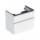 Geberit iCon szafka podumywalkowa 74 cm 2 szuflady wisząca biały połysk/chrom 502.304.01.2
