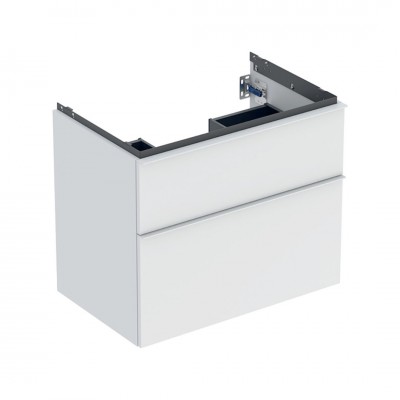 Geberit iCon szafka podumywalkowa 74 cm 2 szuflady wisząca biały mat 502.304.01.3
