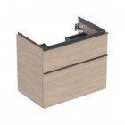 Geberit iCon szafka podumywalkowa 74 cm 2 szuflady wisząca dąb/lava mat 502.304.JH.1