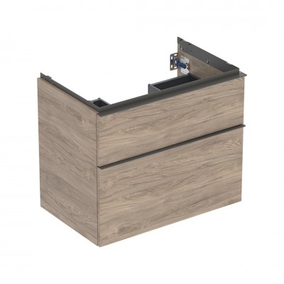 Geberit iCon szafka podumywalkowa 74 cm 2 szuflady wisząca orzech hickory 502.304.JR.1