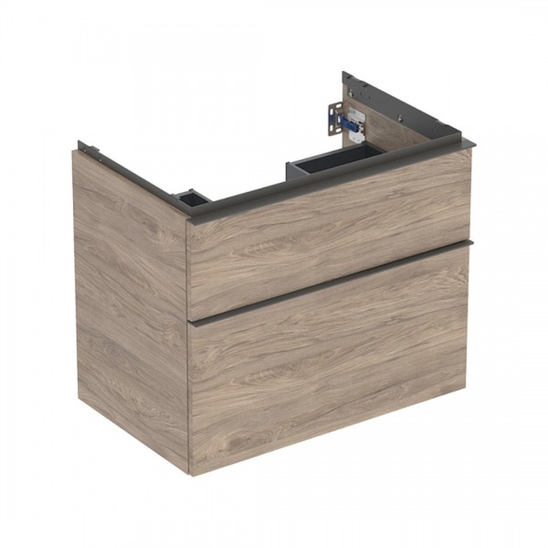 Geberit iCon szafka podumywalkowa 74 cm 2 szuflady wisząca orzech hickory 502.304.JR.1