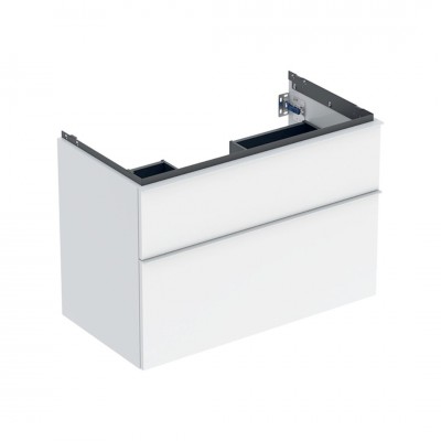 Geberit iCon szafka podumywalkowa 88,8 cm 2 szuflady wisząca biały połysk/biały mat 502.305.01.1
