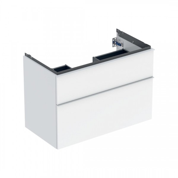 Geberit iCon szafka podumywalkowa 88,8 cm 2 szuflady wisząca biały połysk/biały mat 502.305.01.1