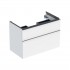 Geberit iCon szafka podumywalkowa 88,8 cm 2 szuflady wisząca biały połysk/chrom 502.305.01.2