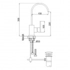 Kohlman Nexen-S bateria umywalkowa stojąca
