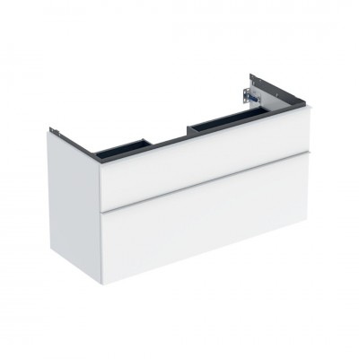 Geberit iCon szafka podumywalkowa 118,4 cm 2 szuflady wisząca biały połysk/biały mat 502.306.01.1