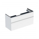 Geberit iCon szafka podumywalkowa 118,4 cm 2 szuflady wisząca biały połysk/biały mat 502.306.01.1