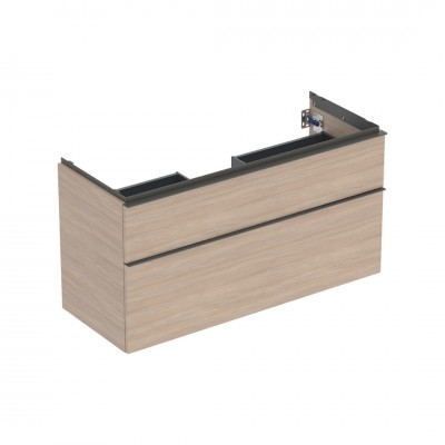 Geberit iCon szafka podumywalkowa 118,4 cm 2 szuflady wisząca dąb/lava mat 502.306.JH.1