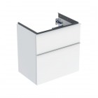 Geberit iCon szafka podumywalkowa 59,2 cm 2 szuflady wisząca biały połysk/biały mat 502.307.01.1