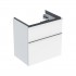 Geberit iCon szafka podumywalkowa 59,2 cm 2 szuflady wisząca biały połysk/chrom 502.307.01.2