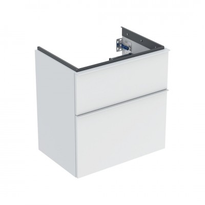 Geberit iCon szafka podumywalkowa 59,2 cm 2 szuflady wisząca biały mat 502.307.01.3
