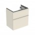 Geberit iCon szafka podumywalkowa 59,2 cm 2 szuflady wisząca szary piaskowy połysk/szary piaskowy mat 502.307.JL.1
