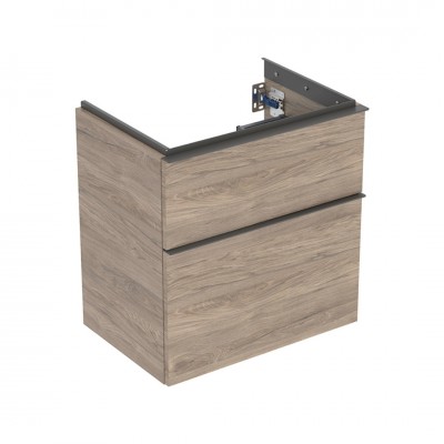 Geberit iCon szafka podumywalkowa 59,2 cm 2 szuflady wisząca orzech hickory 502.307.JR.1