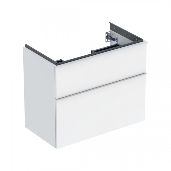 Geberit iCon szafka podumywalkowa 74 cm 2 szuflady wisząca biały połysk/biały mat 502.308.01.1