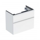 Geberit iCon szafka podumywalkowa 74 cm 2 szuflady wisząca biały połysk/biały mat 502.308.01.1