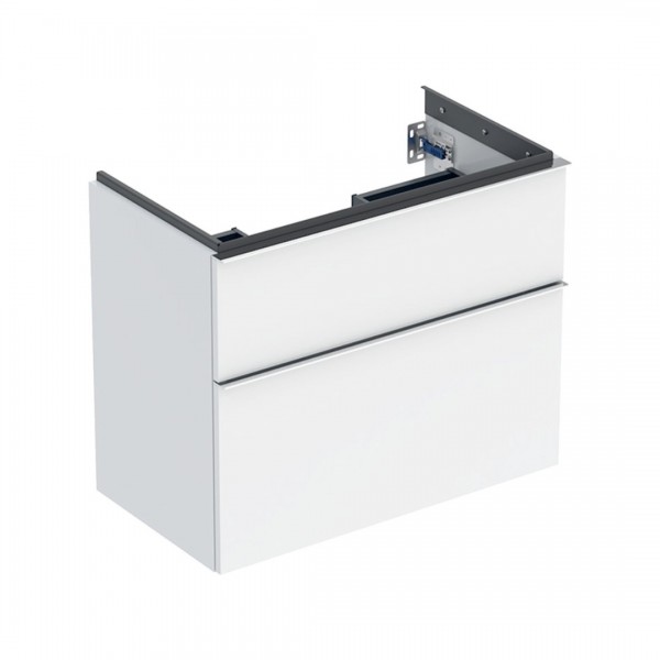 Geberit iCon szafka podumywalkowa 74 cm 2 szuflady wisząca biały połysk/chrom 502.308.01.2