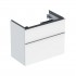 Geberit iCon szafka podumywalkowa 74 cm 2 szuflady wisząca biały połysk/chrom 502.308.01.2