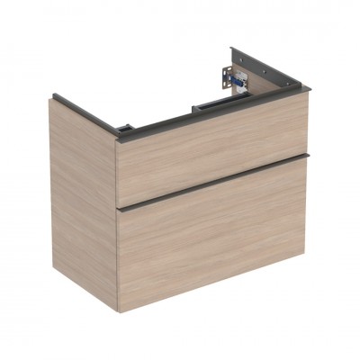 Geberit iCon szafka podumywalkowa 74 cm 2 szuflady wisząca dąb/lava mat 502.308.JH.1