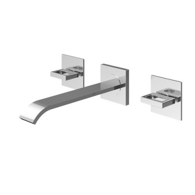 Kohlman Nexen-S bateria umywalkowa podtynkowa 3-otworowa wylewka 17 cm SQW190U