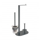 Deante Round stojak na papier 3-funkcyjny titanium ADR_D732