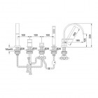 Kohlman Nexen-S bateria wannowa stojąca 4-otworowa
