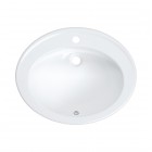 Deante Round umywalka 58x46,3 cm wpuszczana biała CGR_6U6B