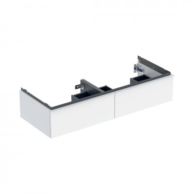 Geberit iCon szafka podumywalkowa 118,4 cm 2 szuflady wisząca biały połysk/biały mat 502.314.01.1