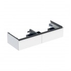 Geberit iCon szafka podumywalkowa 118,4 cm 2 szuflady wisząca biały połysk/chrom 502.314.01.2