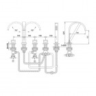 Kohlman Nexen-S bateria wannowa stojąca 5-otworowa