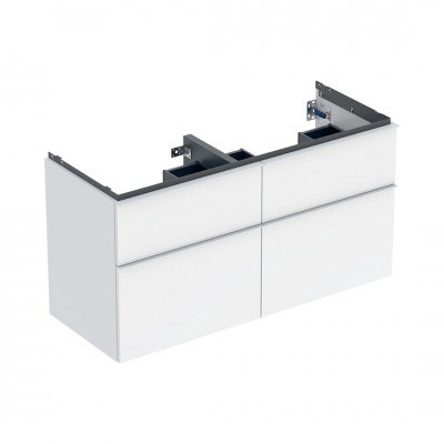 Geberit iCon szafka podumywalkowa 118,4 cm 4 szuflady wisząca biały połysk/biały mat 502.309.01.1