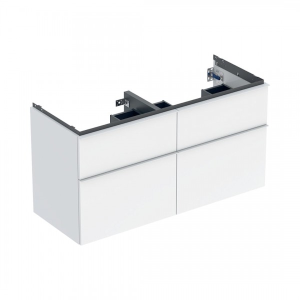 Geberit iCon szafka podumywalkowa 118,4 cm 4 szuflady wisząca biały połysk/biały mat 502.309.01.1