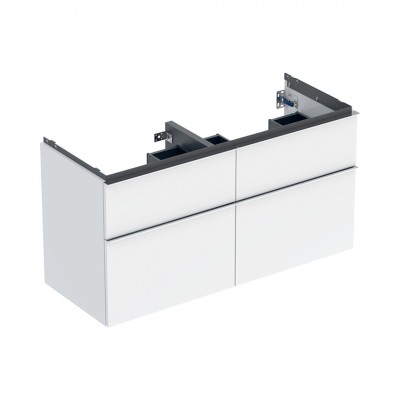 Geberit iCon szafka podumywalkowa 118,4 cm 4 szuflady wisząca biały połysk/chrom 502.309.01.2