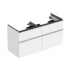 Geberit iCon szafka podumywalkowa 118,4 cm 4 szuflady wisząca biały połysk/chrom 502.309.01.2