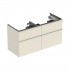 Geberit iCon szafka podumywalkowa 118,4 cm 4 szuflady wisząca szary piaskowy połysk/szary piaskowy mat 502.309.JL.1