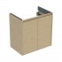 Geberit Selnova Compact szafka podumywalkowa 59,1 cm 2 drzwi wisząca dąb 504.075.PS.1