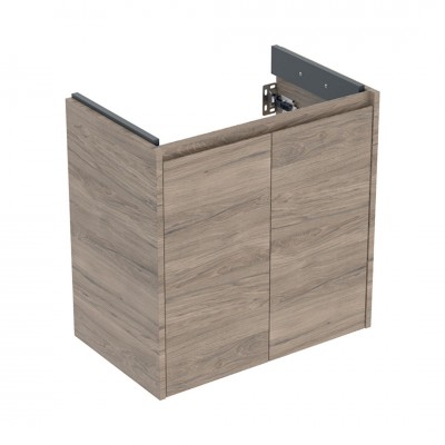Geberit Selnova Compact szafka podumywalkowa 59,1 cm 2 drzwi wisząca orzech hickory 504.075.JR.1