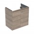 Geberit Selnova Compact szafka podumywalkowa 59,1 cm 2 drzwi wisząca orzech hickory 504.075.JR.1