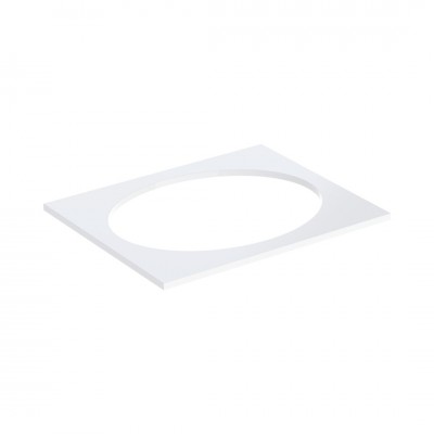 Geberit Selnova Square blat 59,1x47,5 cm pod umywalkę wpuszczaną w blat biały połysk 502.860.00.1