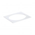 Geberit Selnova Square blat 59,1x47,5 cm pod umywalkę wpuszczaną w blat biały połysk 502.860.00.1