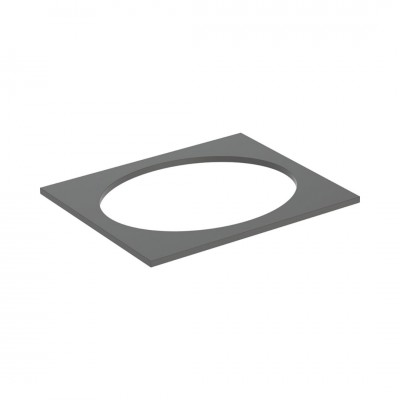 Geberit Selnova Square blat 59,1x47,5 cm pod umywalkę wpuszczaną w blat lava mat 502.861.00.1