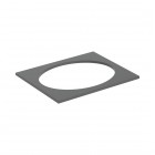 Geberit Selnova Square blat 59,1x47,5 cm pod umywalkę wpuszczaną w blat lava mat 502.861.00.1