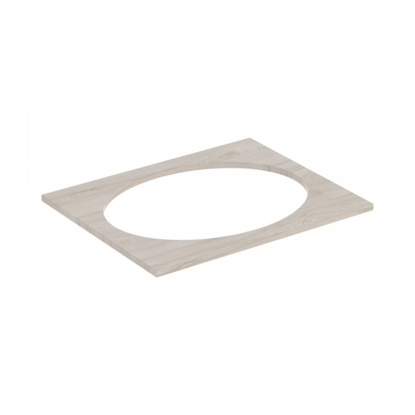 Geberit Selnova Square blat 59,1x47,5 cm pod umywalkę wpuszczaną w blat orzech hickory jasny 502.863.00.1