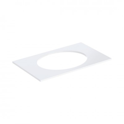 Geberit Selnova Square blat 59,1x47,5 cm pod umywalkę wpuszczaną w blat biały połysk 502.864.00.1