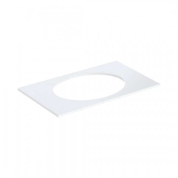 Geberit Selnova Square blat 59,1x47,5 cm pod umywalkę wpuszczaną w blat biały połysk 502.864.00.1