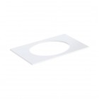 Geberit Selnova Square blat 59,1x47,5 cm pod umywalkę wpuszczaną w blat biały połysk 502.864.00.1