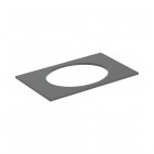 Geberit Selnova Square blat 79,1x47,5 cm pod umywalkę wpuszczaną w blat lava mat 502.865.00.1