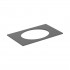 Geberit Selnova Square blat 79,1x47,5 cm pod umywalkę wpuszczaną w blat lava mat 502.865.00.1
