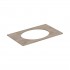 Geberit Selnova Square blat 79,1x47,5 cm pod umywalkę wpuszczaną w blat orzech hickory 502.866.00.1
